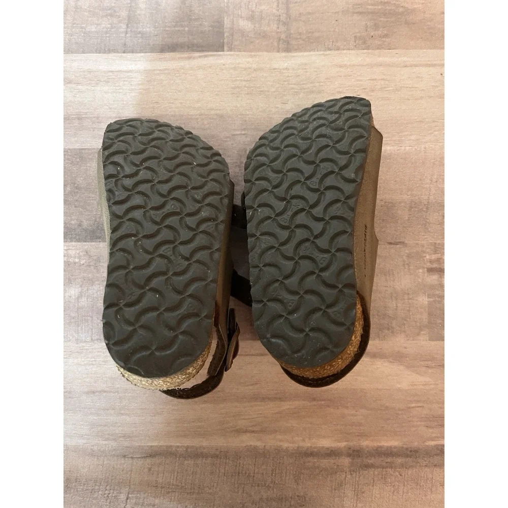 Birkenstock Roma Kids Sandal Mocha Brown Birkoflor Sz 24 - US 6-6.5
